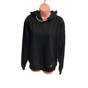 CHVITY Unisex Hooded Drawstring Sweatshirt Black New with tags Kangaroo Pockets